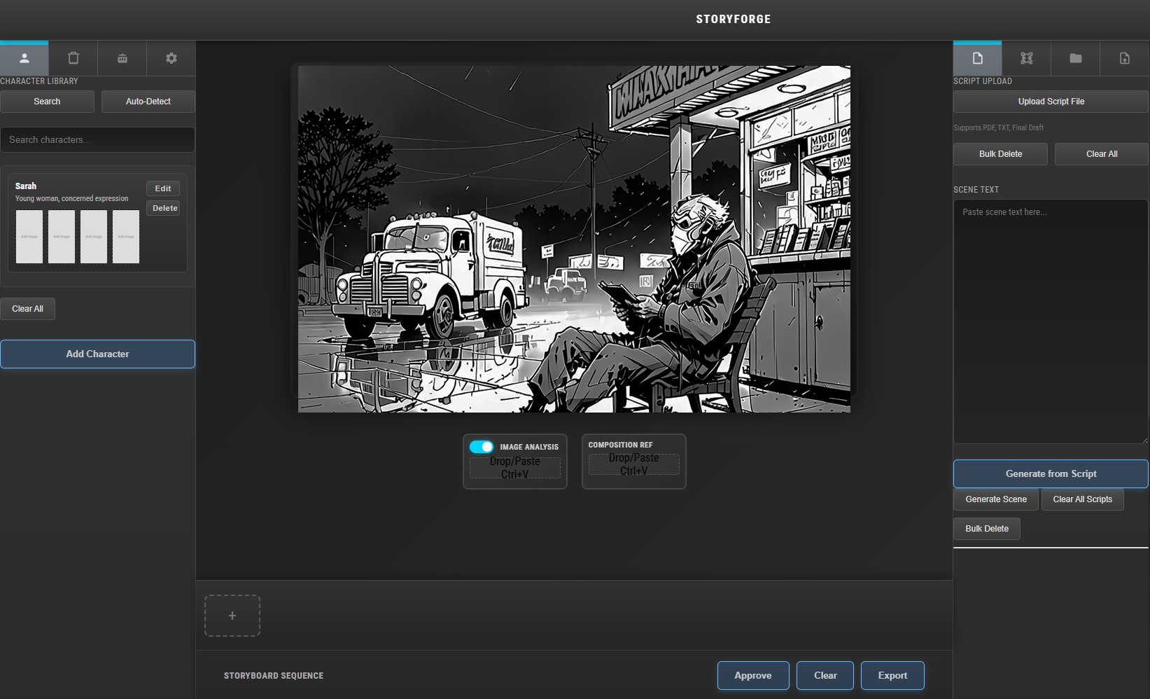 AI AI-Assisted Storyboard Generator